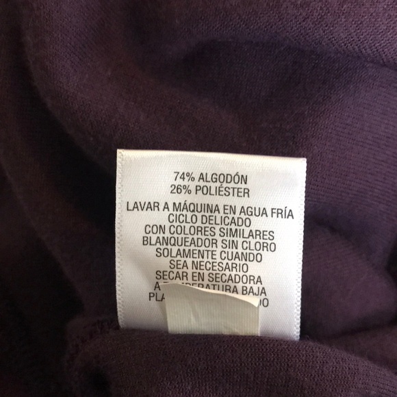 Charter Club Velvet Sweat Jacket Size Small - Picture 9 of 9